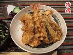 魚菜えぼし・穴子と海老の天ぷら丼